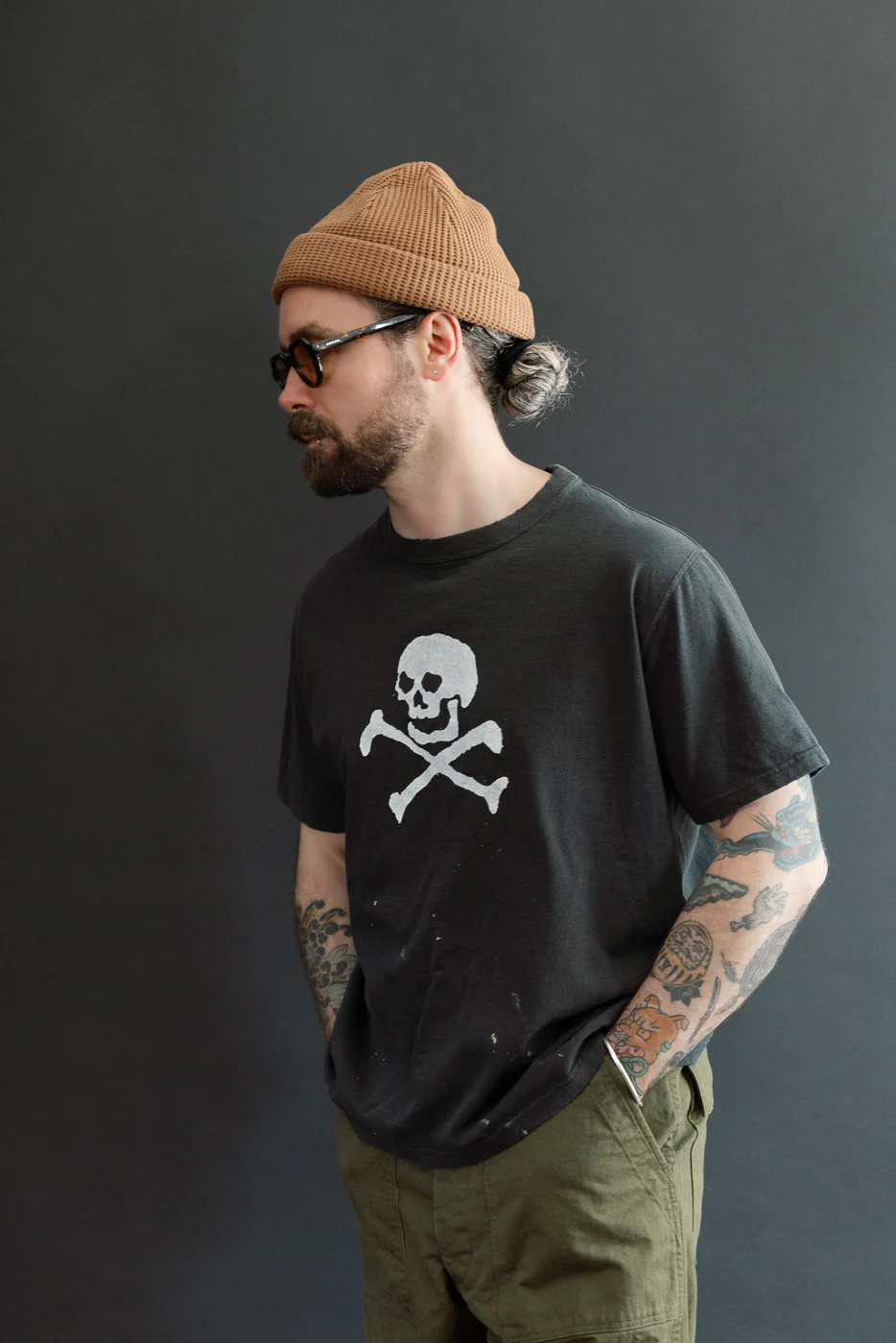 01-0118SK-61 - Skull Print T-Shirt - Black - Image 13