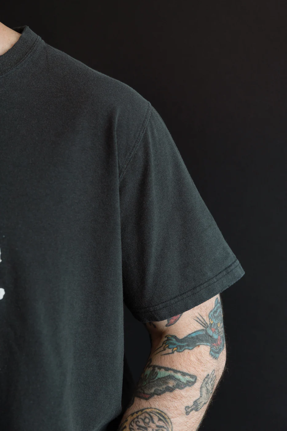 01-0118SK-61 - Skull Print T-Shirt - Black - Image 16