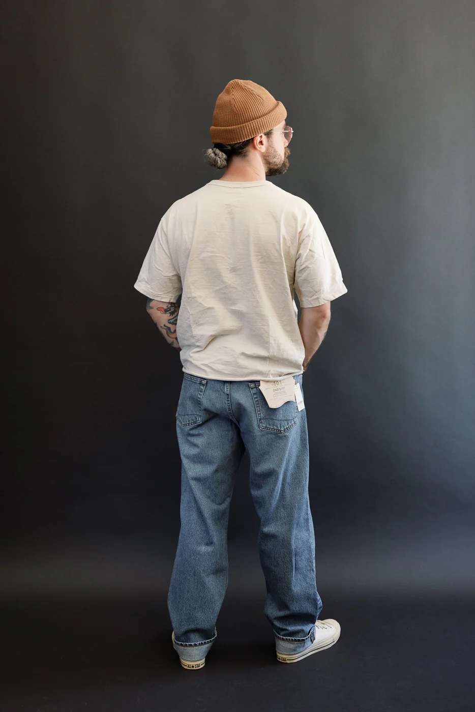 01-1010W-95 - 101 Dad's Fit Denim Jeans - Used Denim Wash - Image 9