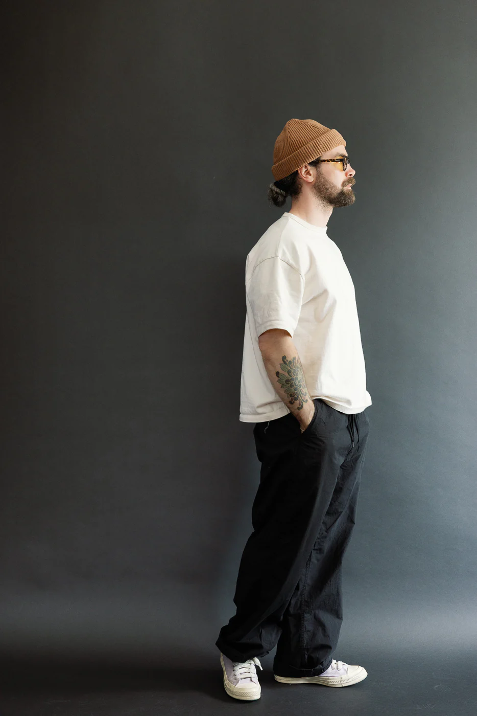 01-1021-CN61 - New Yorker Pants Supima/Nylon Wide Fit - Black - Image 7