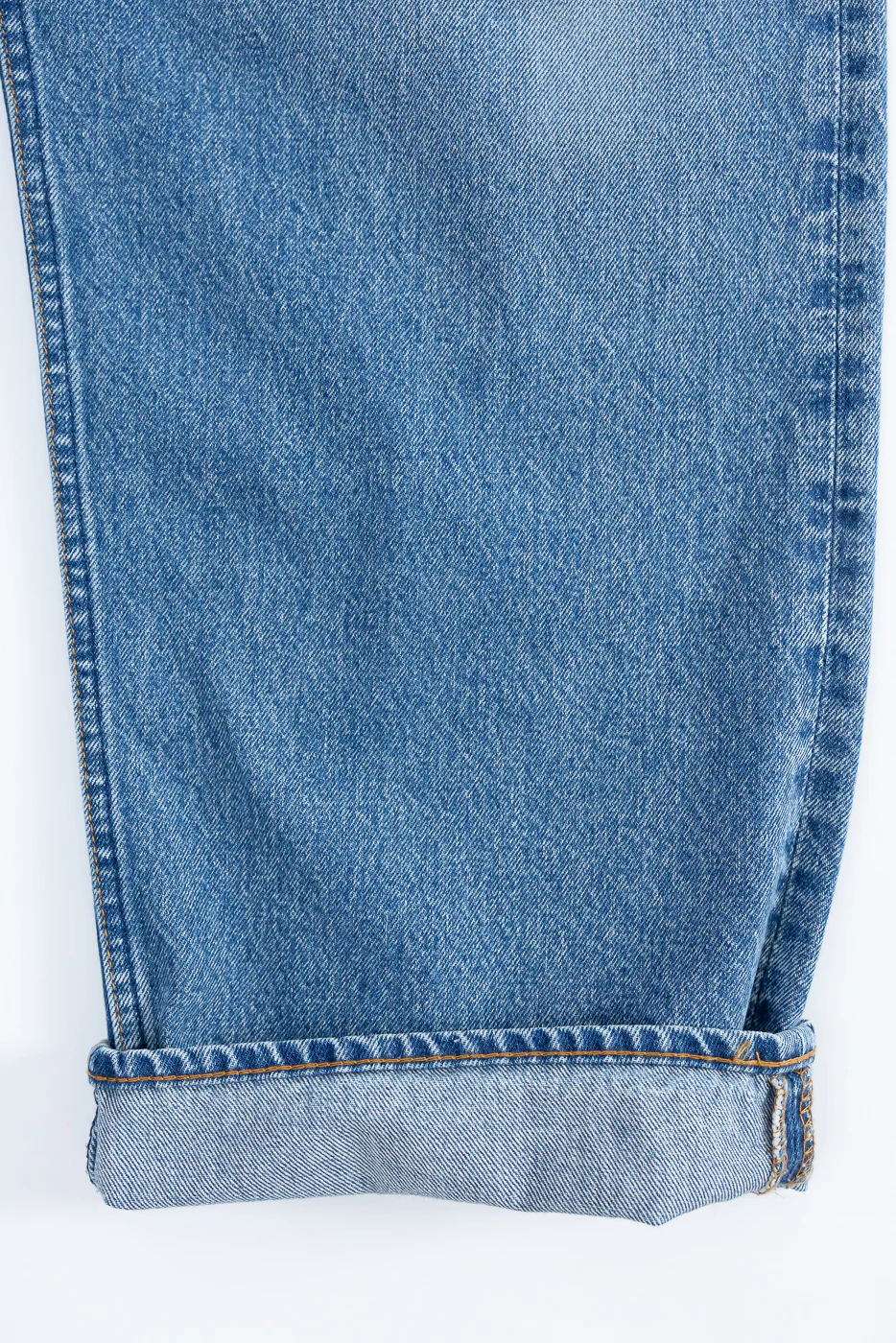 01-1100W-95 - 100 Super Dad's Fit Denim Jeans - Used Denim Wash - Image 5