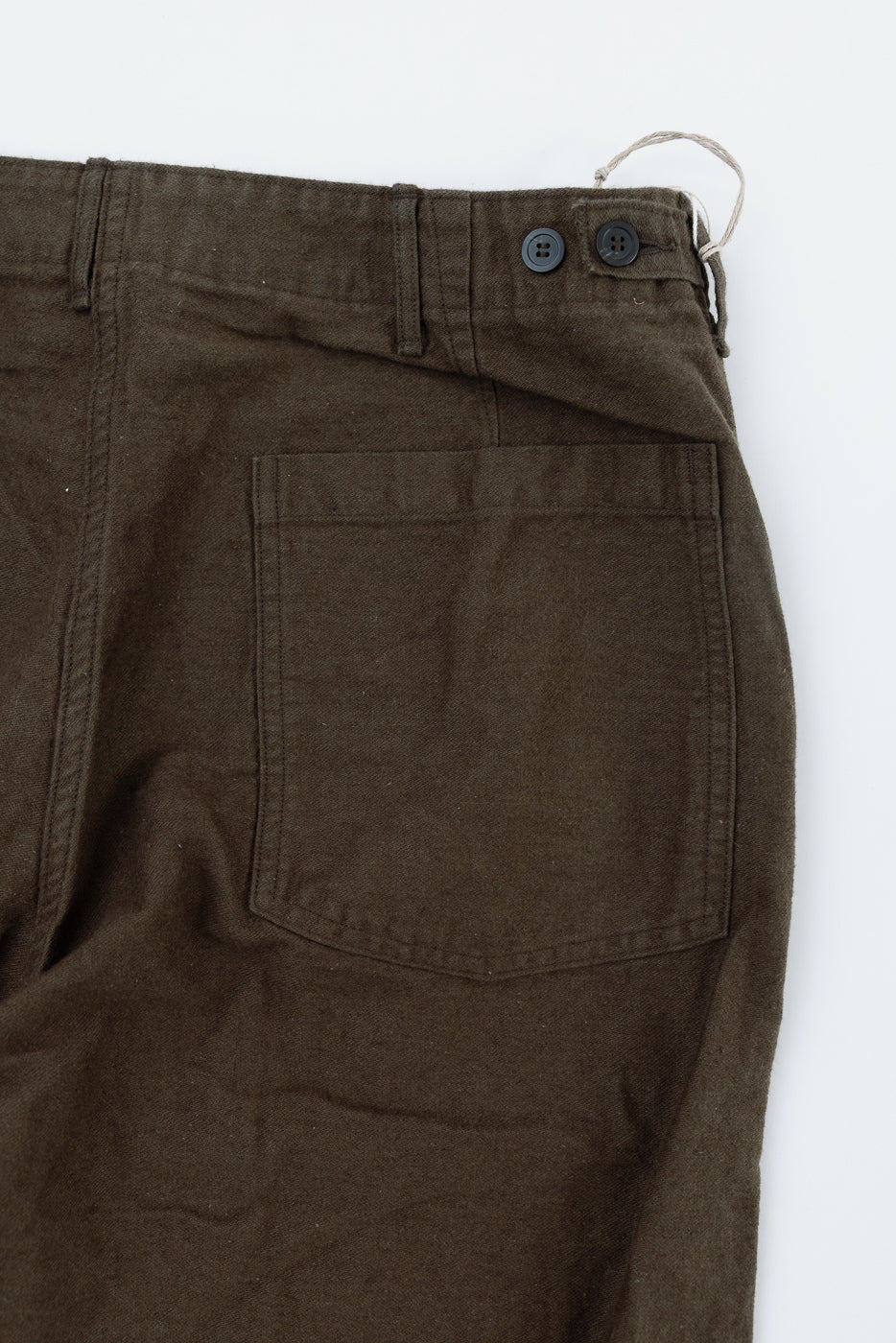 01-5104-52K - Fatigue Pants Cotton Linen Moleskin Relax Fit - Coffee Brown - Image 2