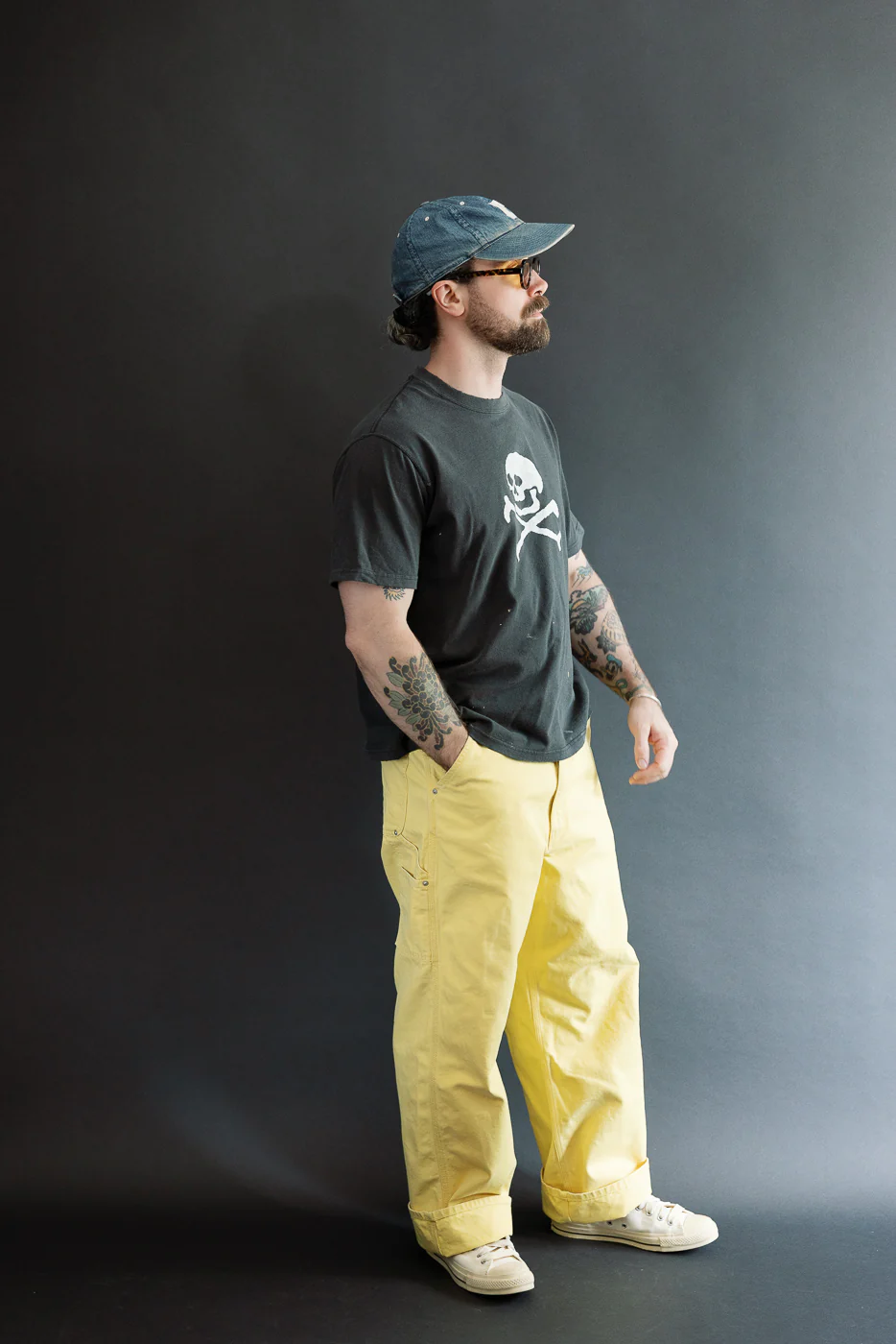 01-5328-68SK - Dad's Fit Painter's Pants Canvas - Egg - Image 9
