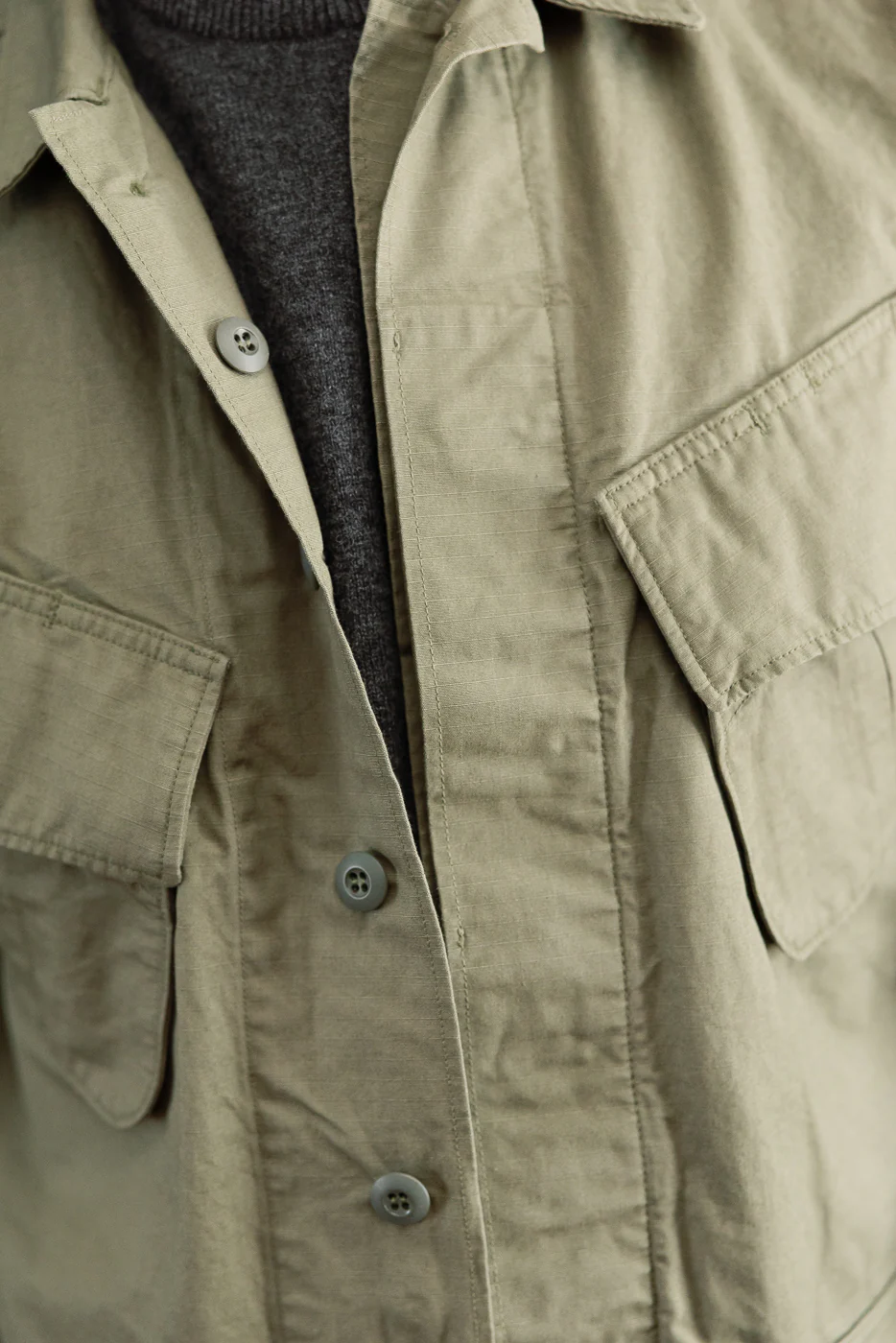 01-6010-76 - Tropical Jacket Ripstop - Army Green - Image 18