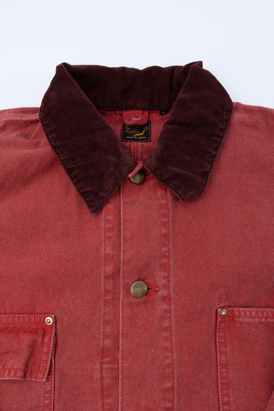 01-6034-25S - Relaxed Fit Coverall Jacket - Red - Image 2