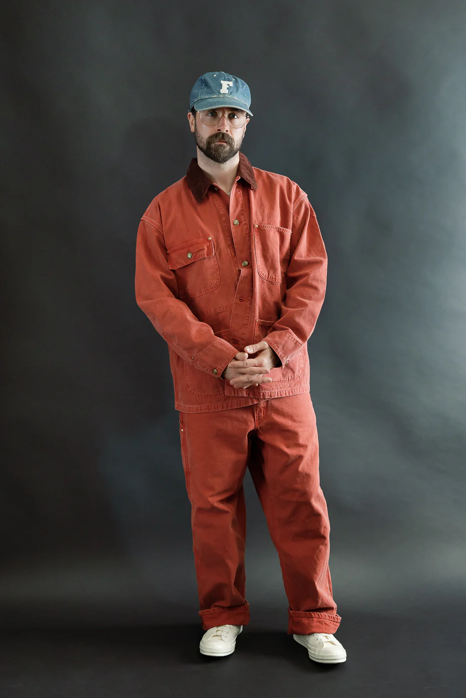 01-6034-25S - Relaxed Fit Coverall Jacket - Red - Image 6