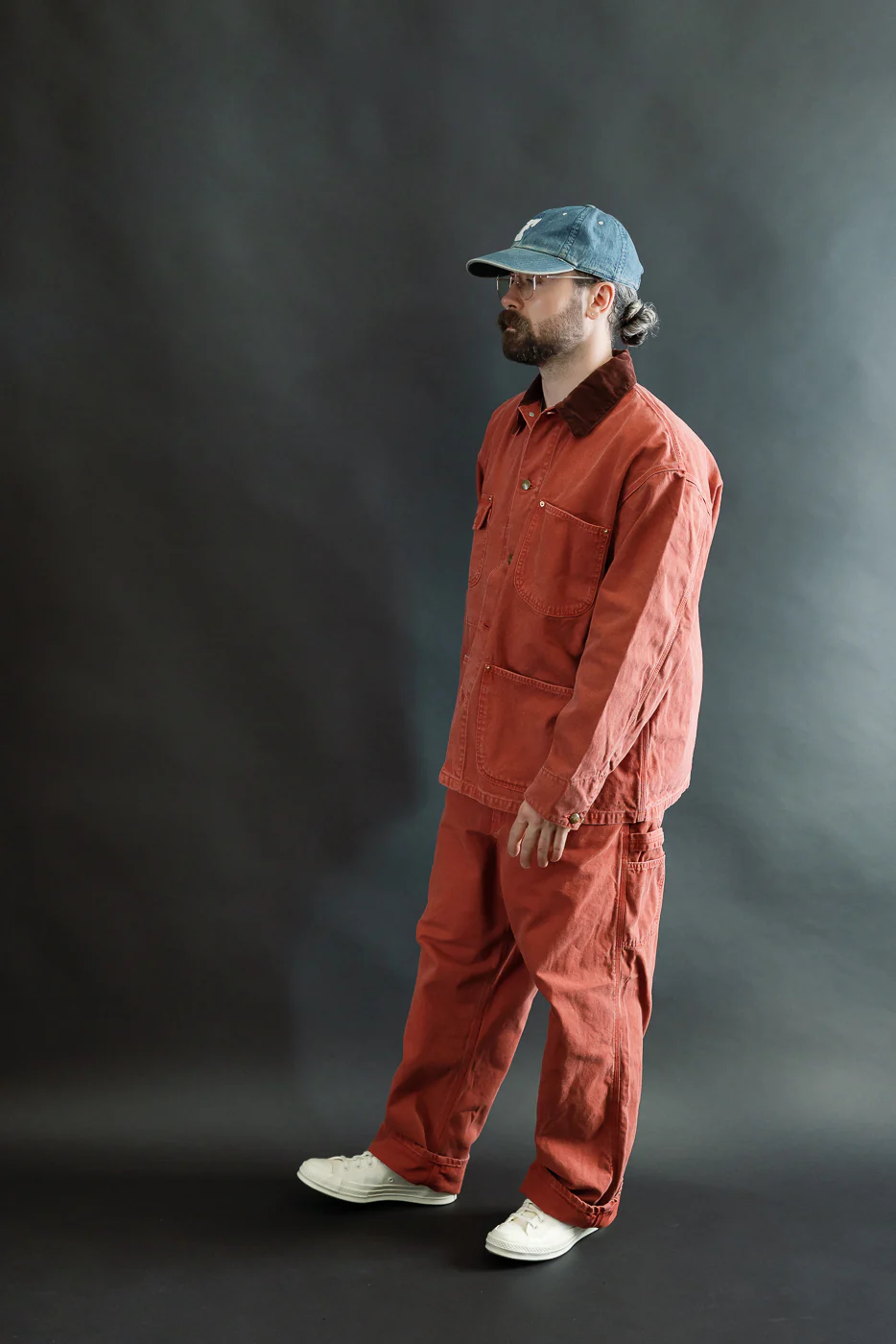 01-6034-25S - Relaxed Fit Coverall Jacket - Red - Image 7