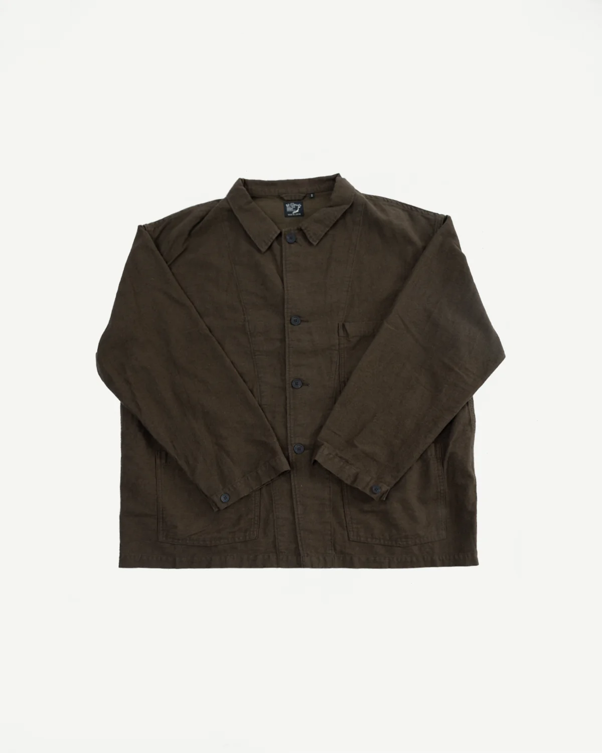01-6061-52K - Moleskin Simple Work Jacket - Coffee Brown