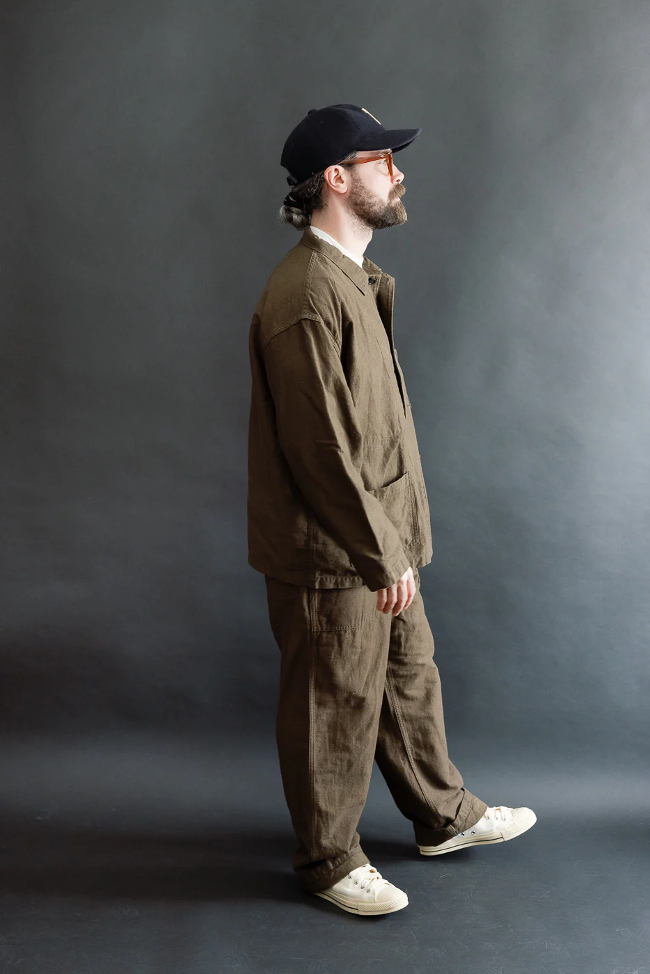 01-6061-52K - Moleskin Simple Work Jacket - Coffee Brown - Image 8
