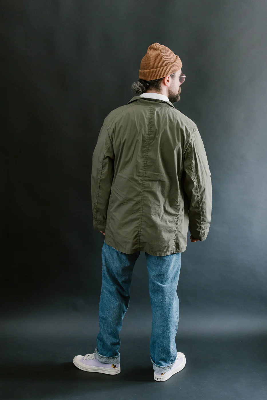 01-6153-76 - Light Simple Work Jacket - Army Green - Image 8
