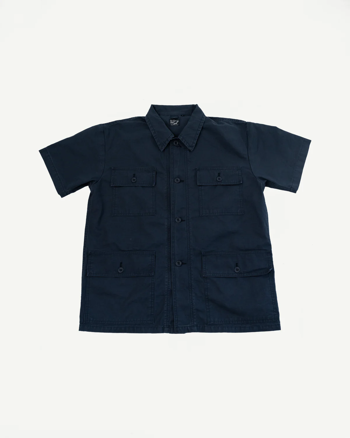 01-8046-02k - Utility Short Sleeve Work Shirt Jacket - Navy