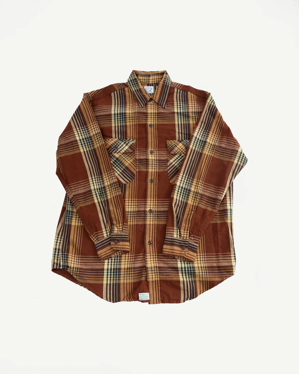 01-8064-C53 - Original Check Work Shirt - Brown Check