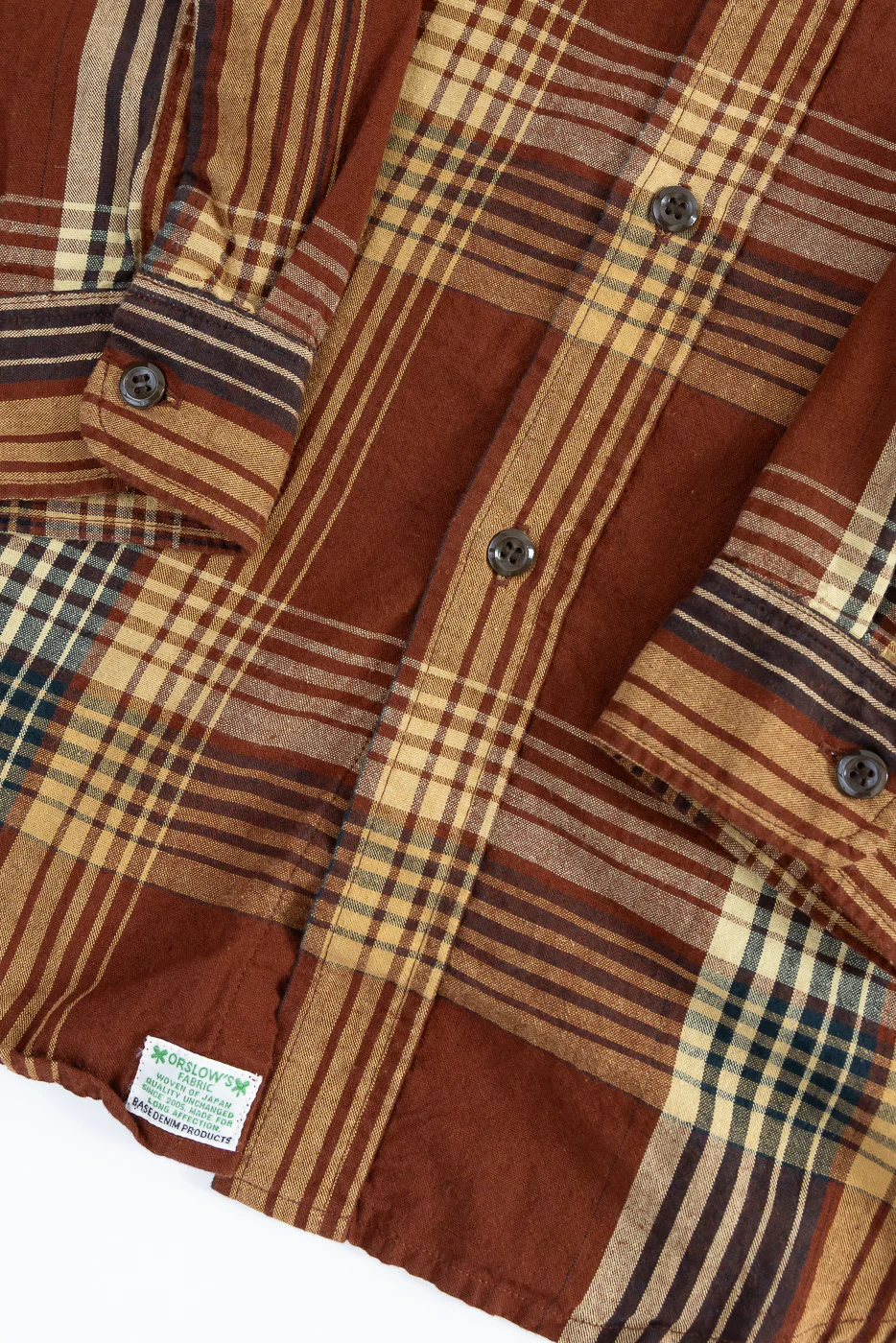 01-8064-C53 - Original Check Work Shirt - Brown Check - Image 4
