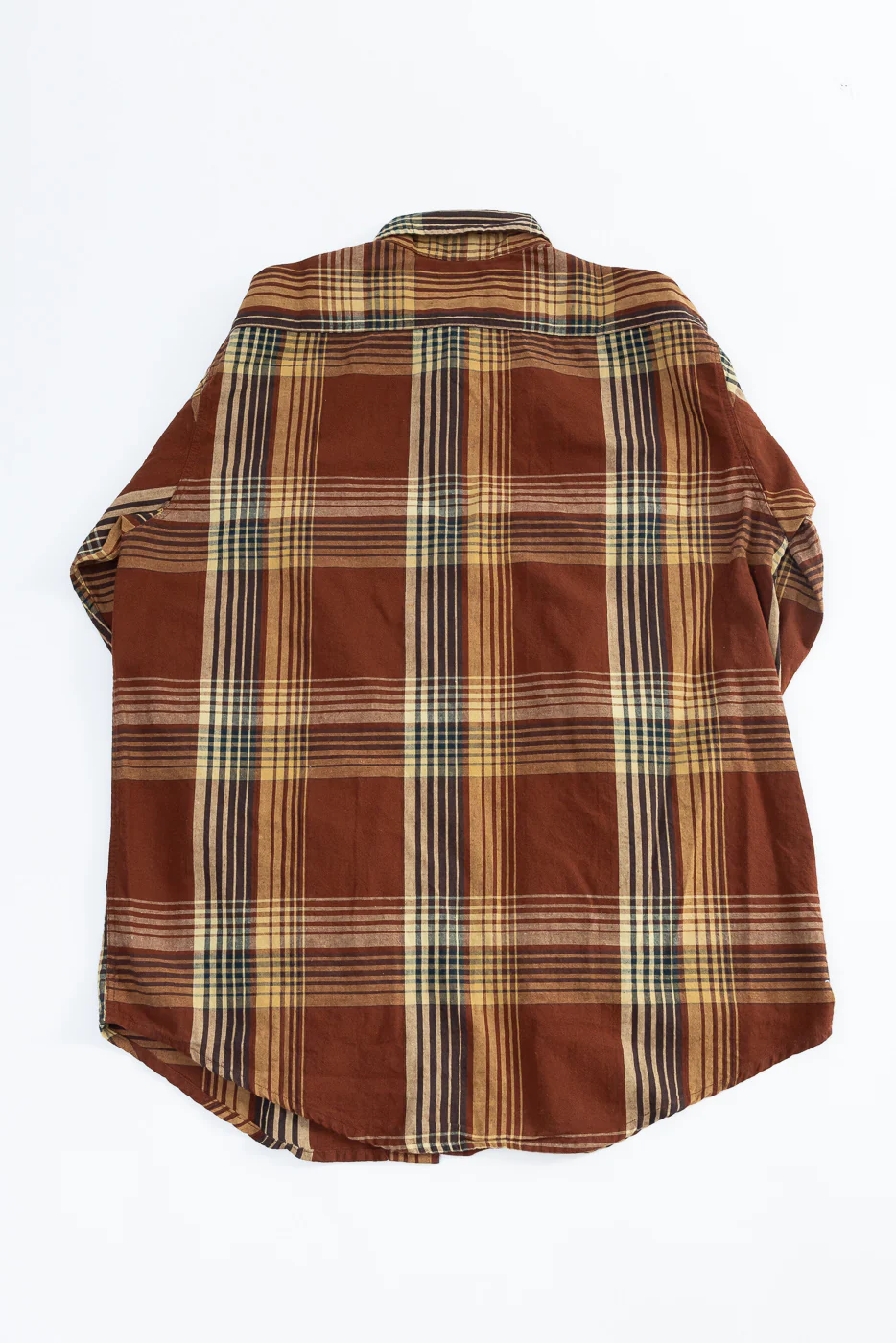 01-8064-C53 - Original Check Work Shirt - Brown Check - Image 5