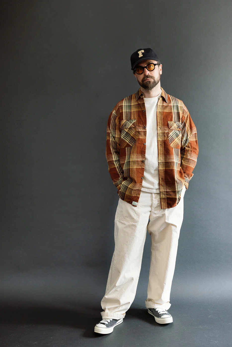 01-8064-C53 - Original Check Work Shirt - Brown Check - Image 6