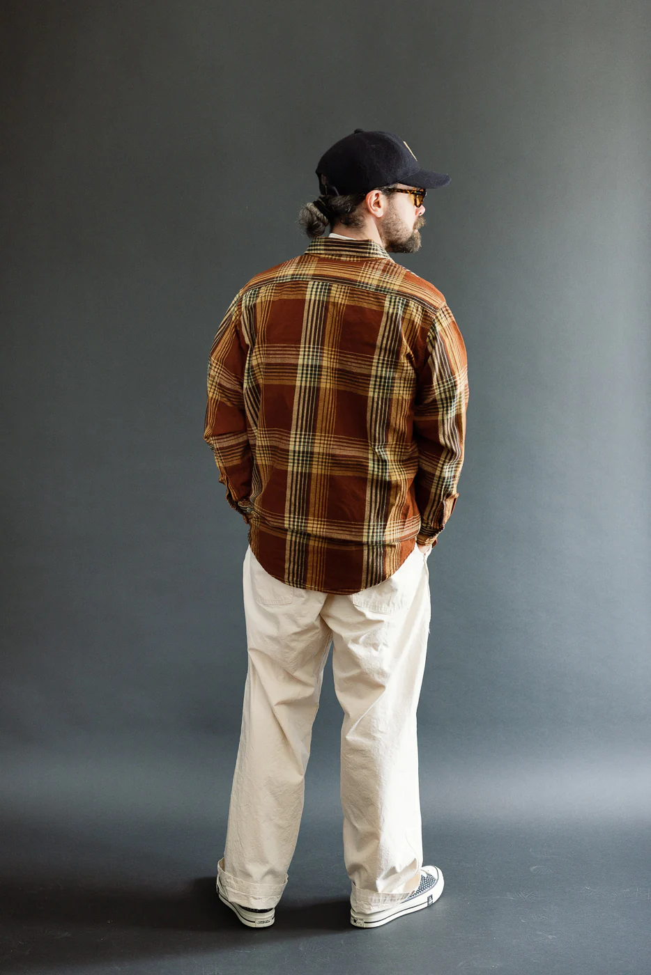 01-8064-C53 - Original Check Work Shirt - Brown Check - Image 8
