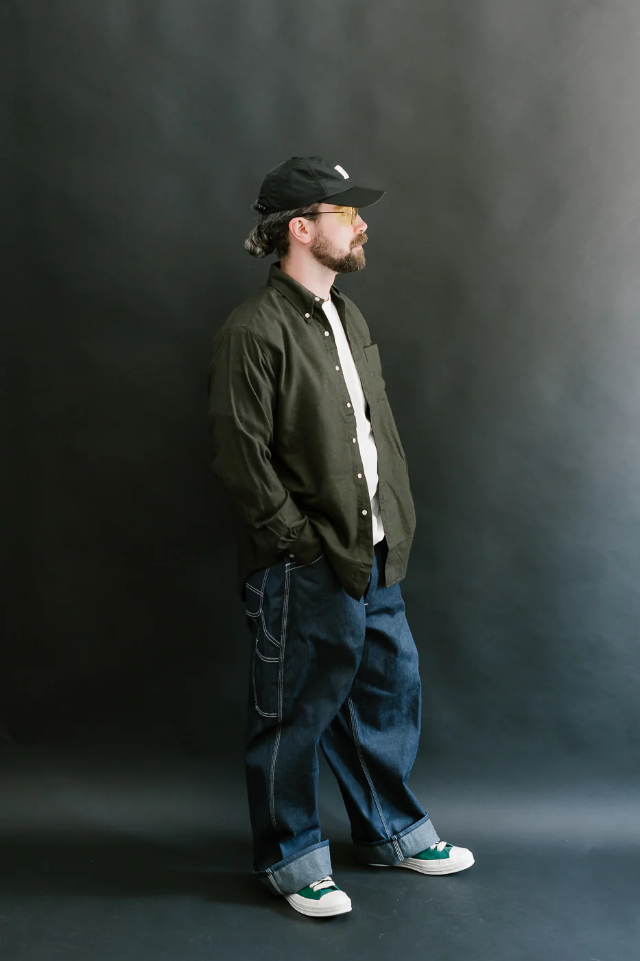 01-8112-52 - Standard Button Down Brushed Mini-Check Flannel - Coffee Brown - Image 8