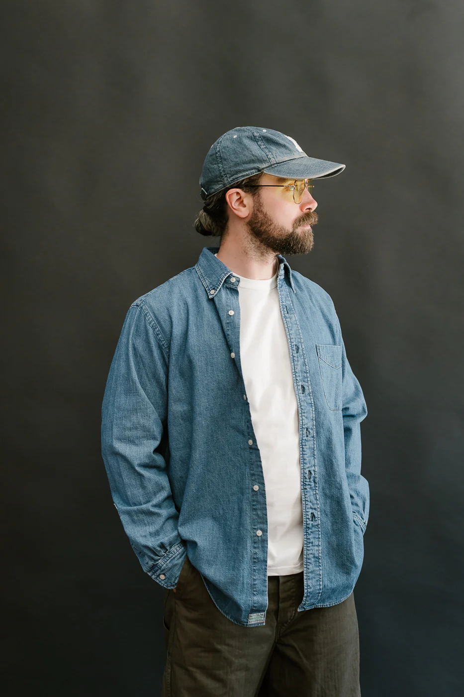 01-8112-95 - Button Down Denim Shirt - Used Wash - Image 14