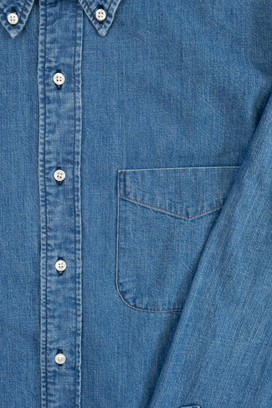 01-8112-95 - Button Down Denim Shirt - Used Wash - Image 3