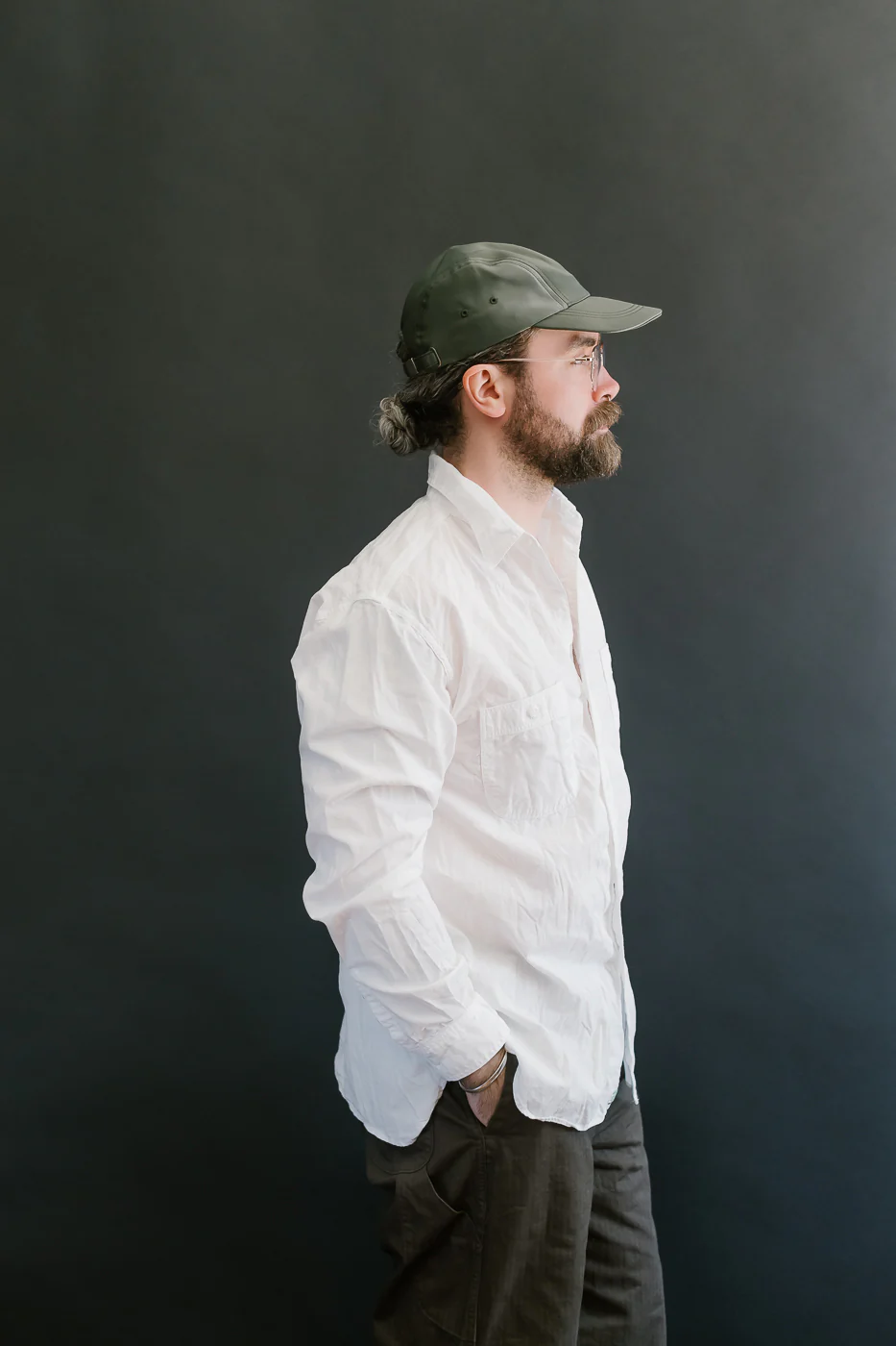 01-8270-69 - Lightweight Chambray Relax Fit Work Shirt - White - Image 12