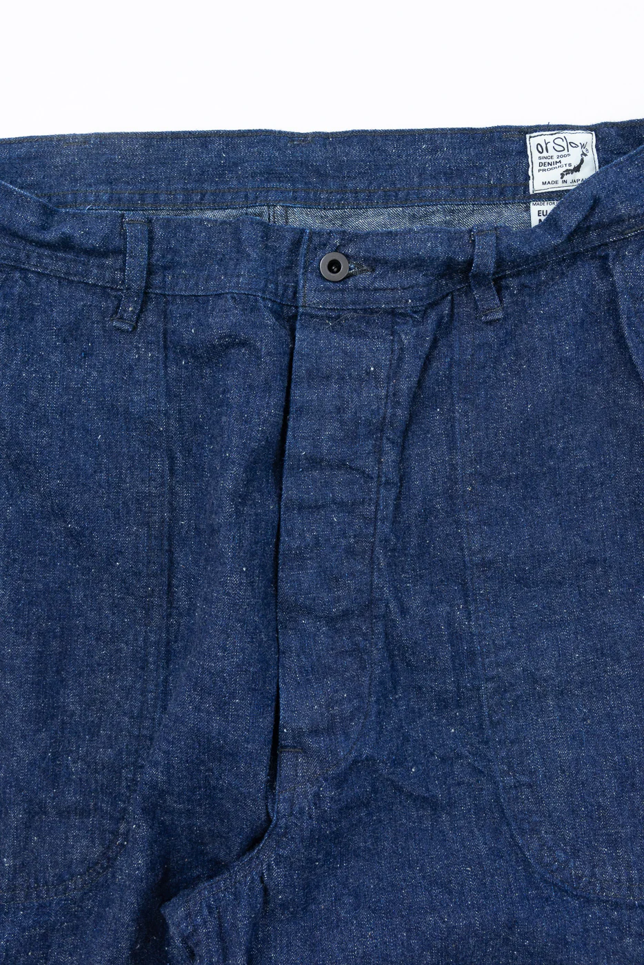 01-V5130-81K - US Navy Denim Wide Fit Selvedge Utility Pants - Indigo OW - Image 2