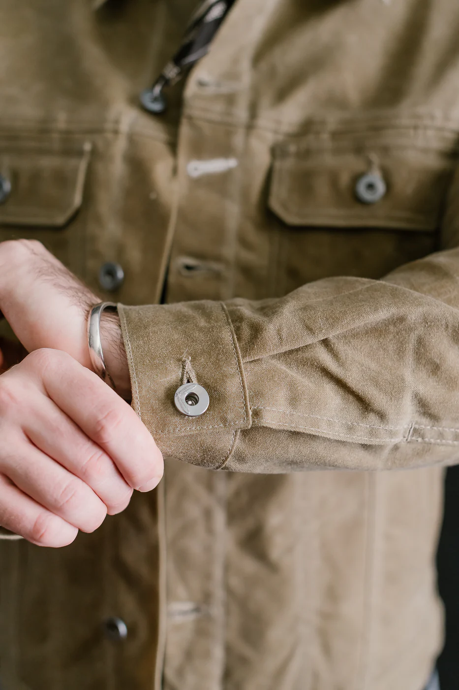 10oz Waxed Lined Cruiser Jacket - Tan - Image 19