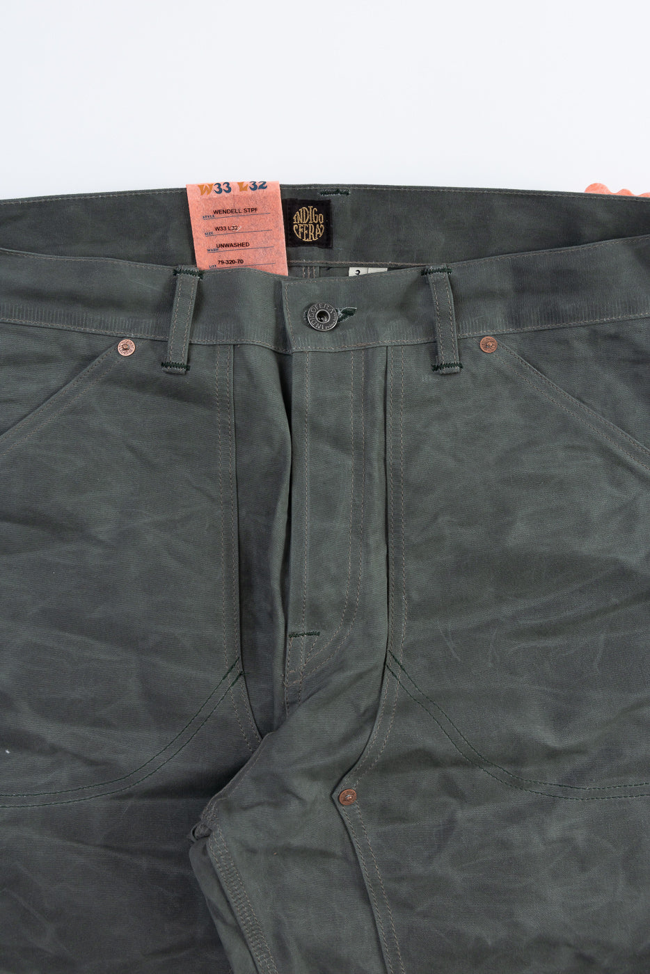 10oz - Wendell STPF Coated Canvas Double Knee - Greyish - Image 2