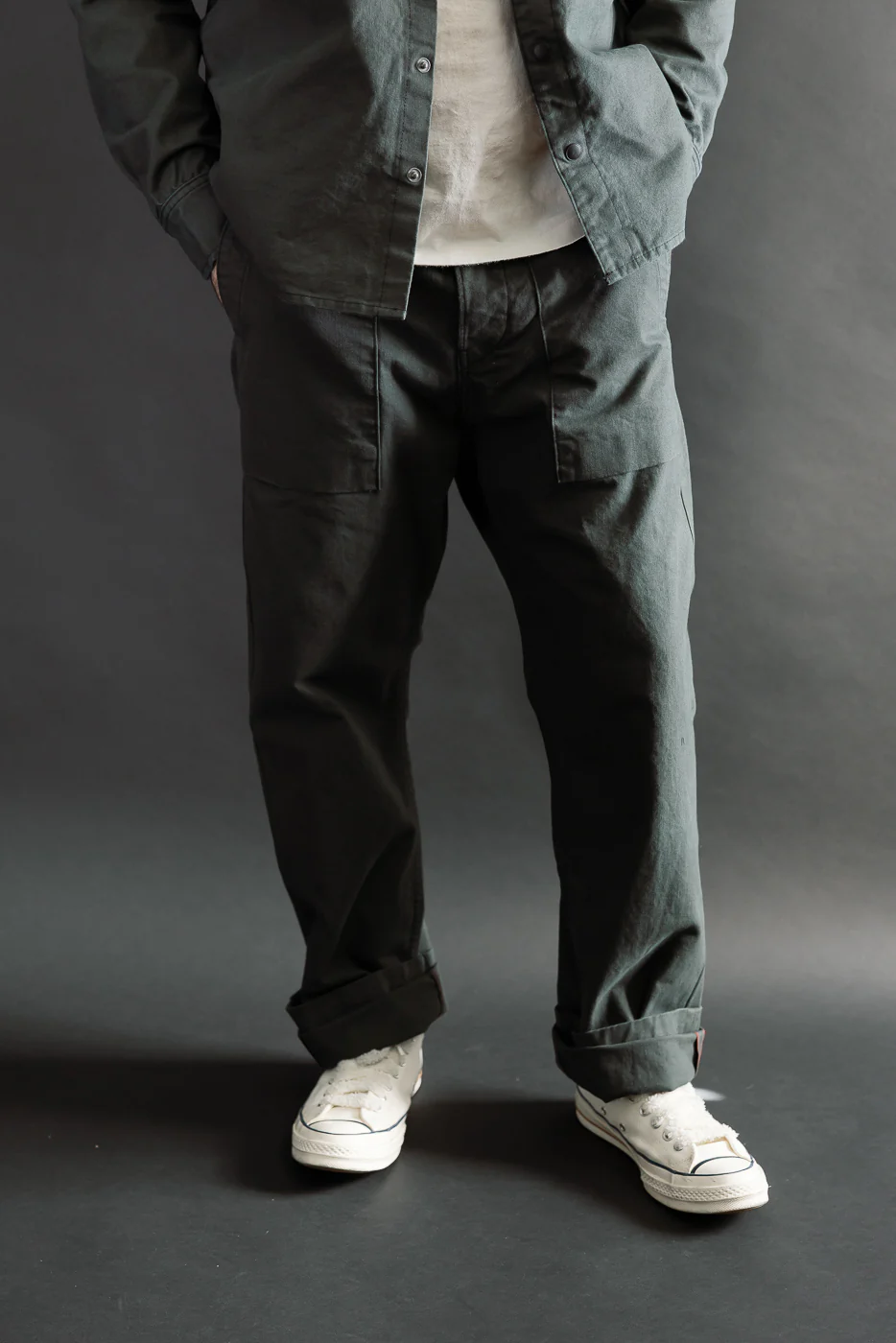 11oz - Fatigue Pants - Dyed Canvas Ash - Image 10