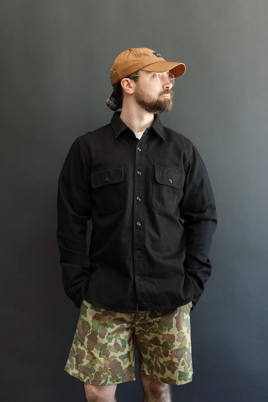 11oz Rinsed Field Shirt - Stealth Canvas Selvedge - Image 16