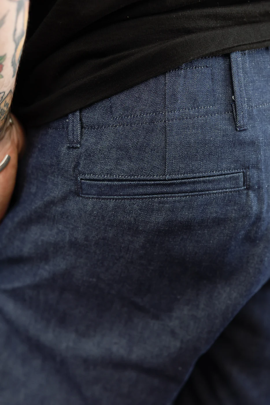 11oz Selvedge Infantry Shorts - Indigo - Image 18