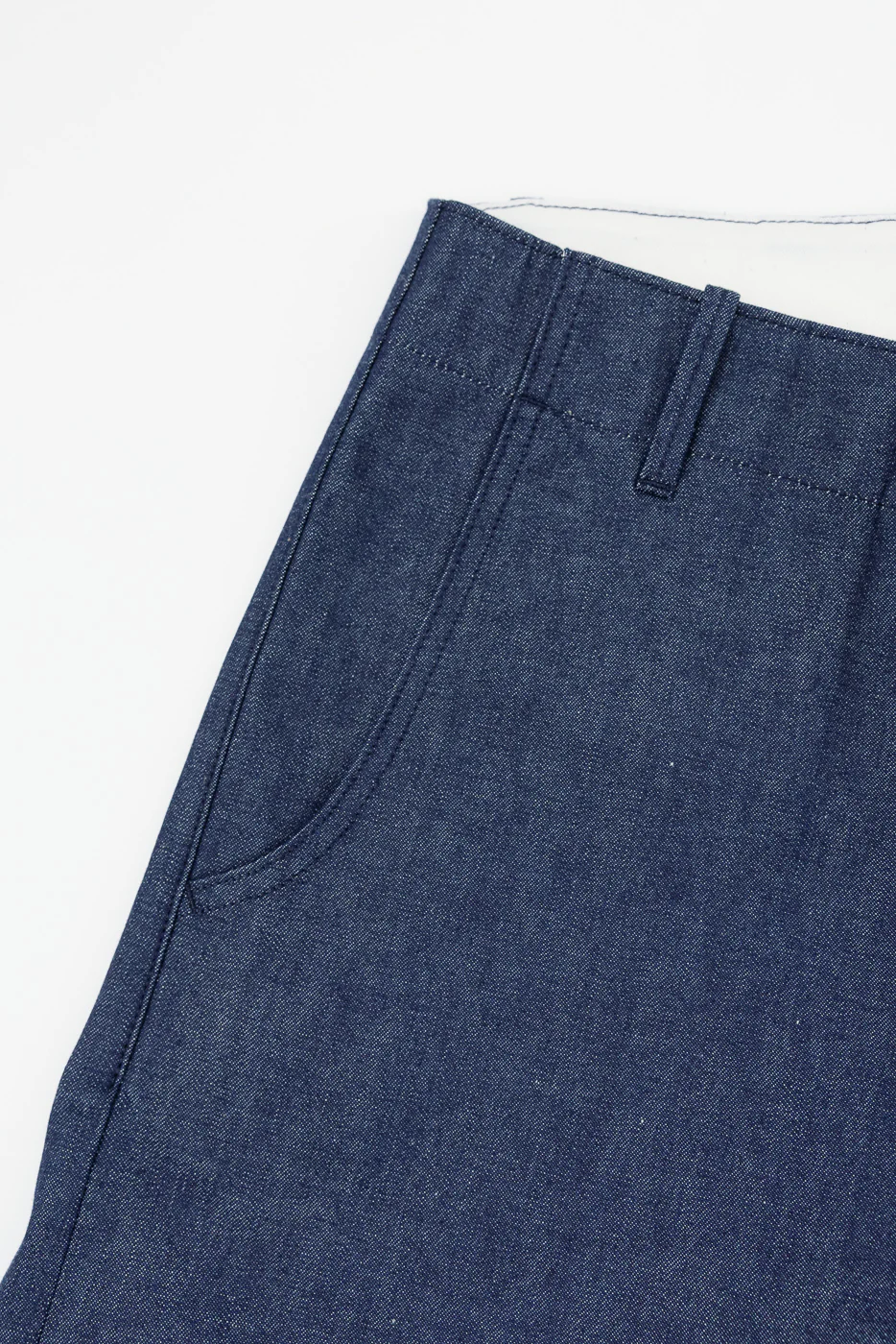11oz Selvedge Infantry Shorts - Indigo - Image 4