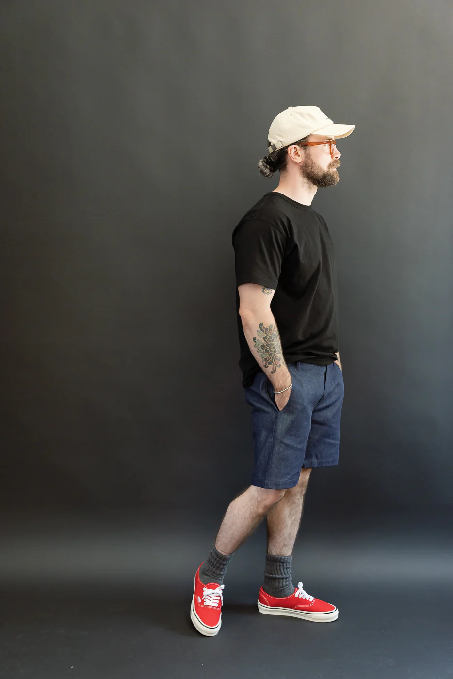 11oz Selvedge Infantry Shorts - Indigo - Image 7