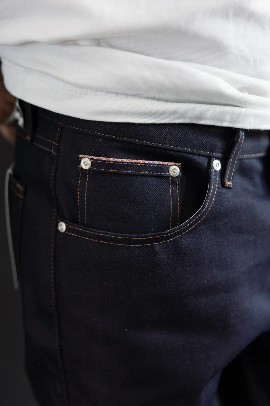 12.5oz - Chocolate Milk Selvedge - True Guy - Image 16