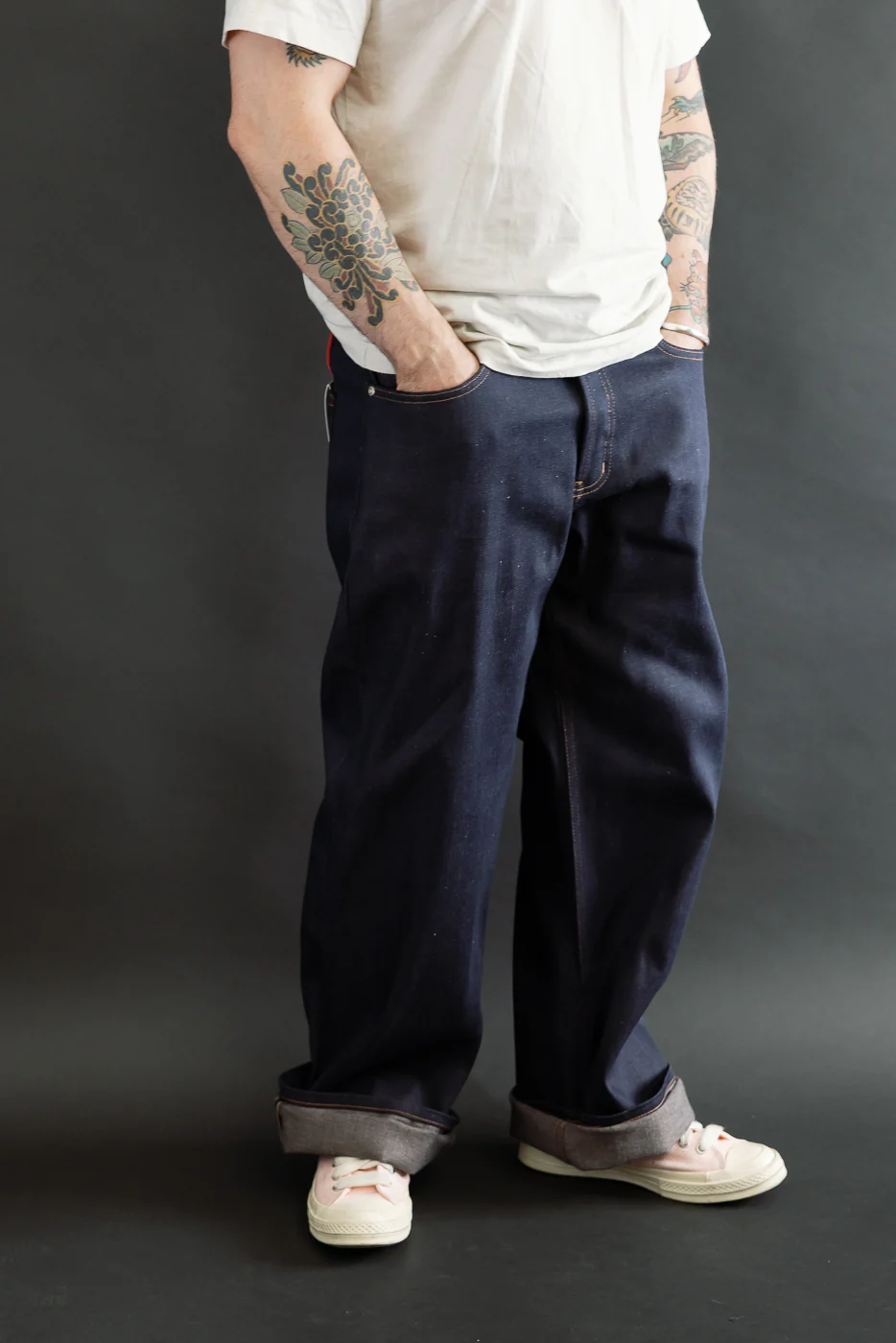 12.5oz - Coffee Dye Selvedge - Strong Guy - Image 15