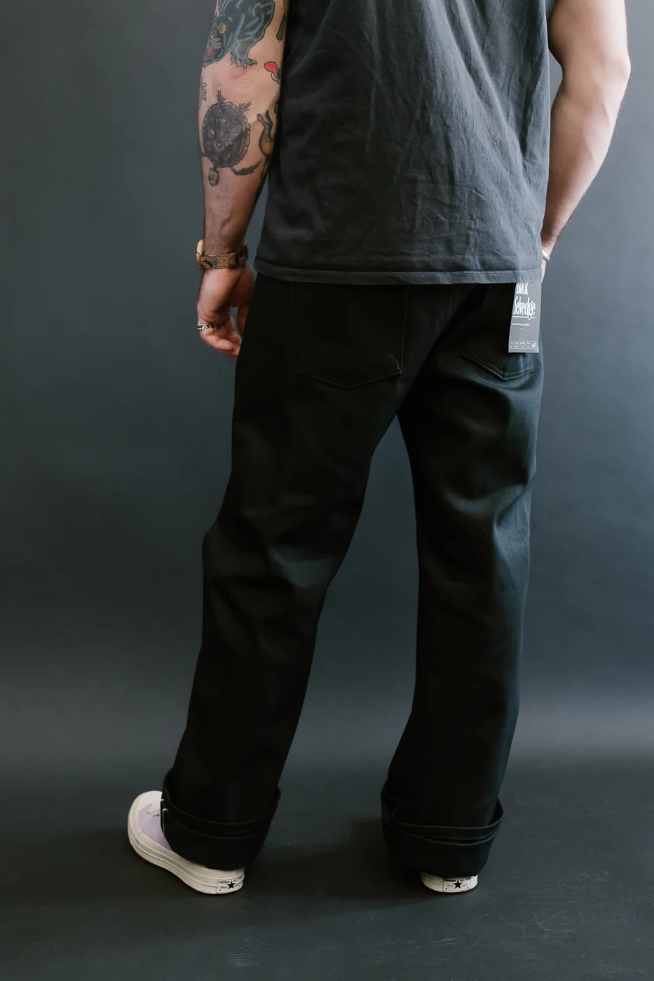 12.5oz - Forever Black Selvedge Denim - Strong Guy - Image 13