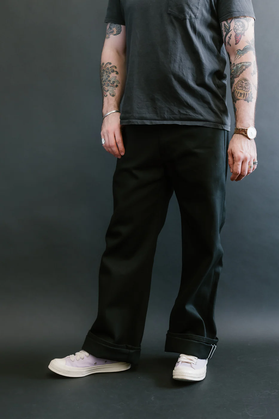 12.5oz - Forever Black Selvedge Denim - Strong Guy - Image 15