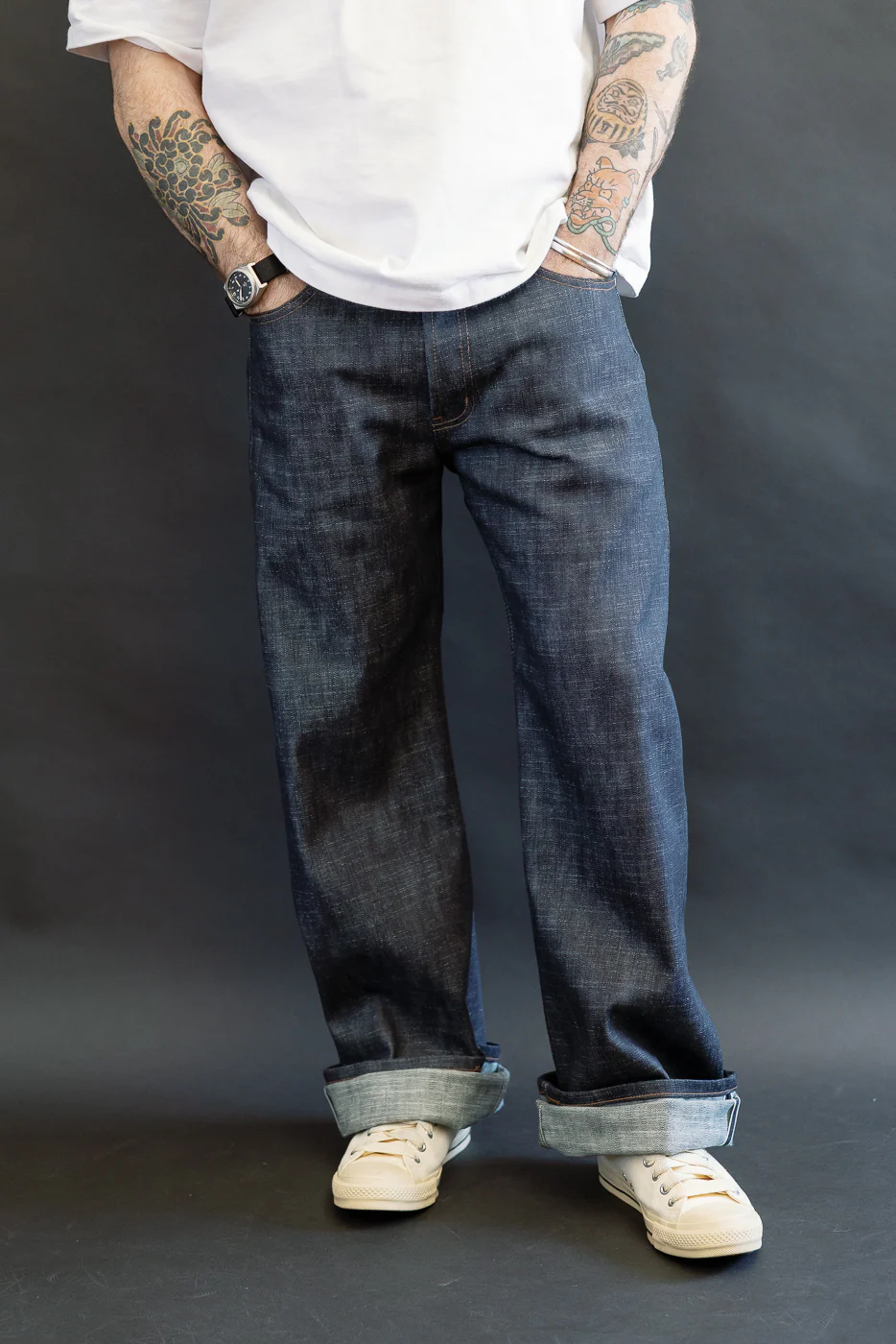 12.5oz - Greencast Stretch Selvedge - Strong Guy - Image 10