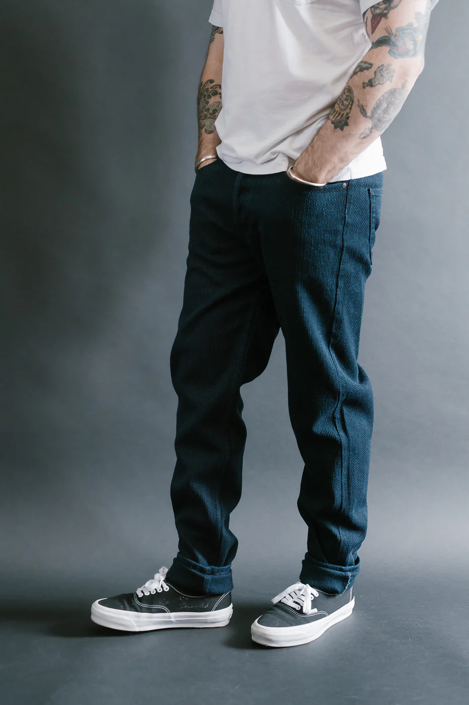 12.5oz - Indigo Sashiko Jeans - Easy Guy - Image 10