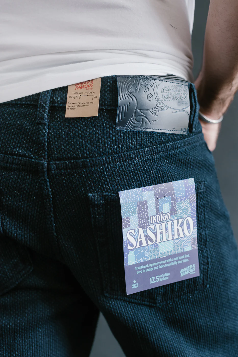 12.5oz - Indigo Sashiko Jeans - Easy Guy - Image 17
