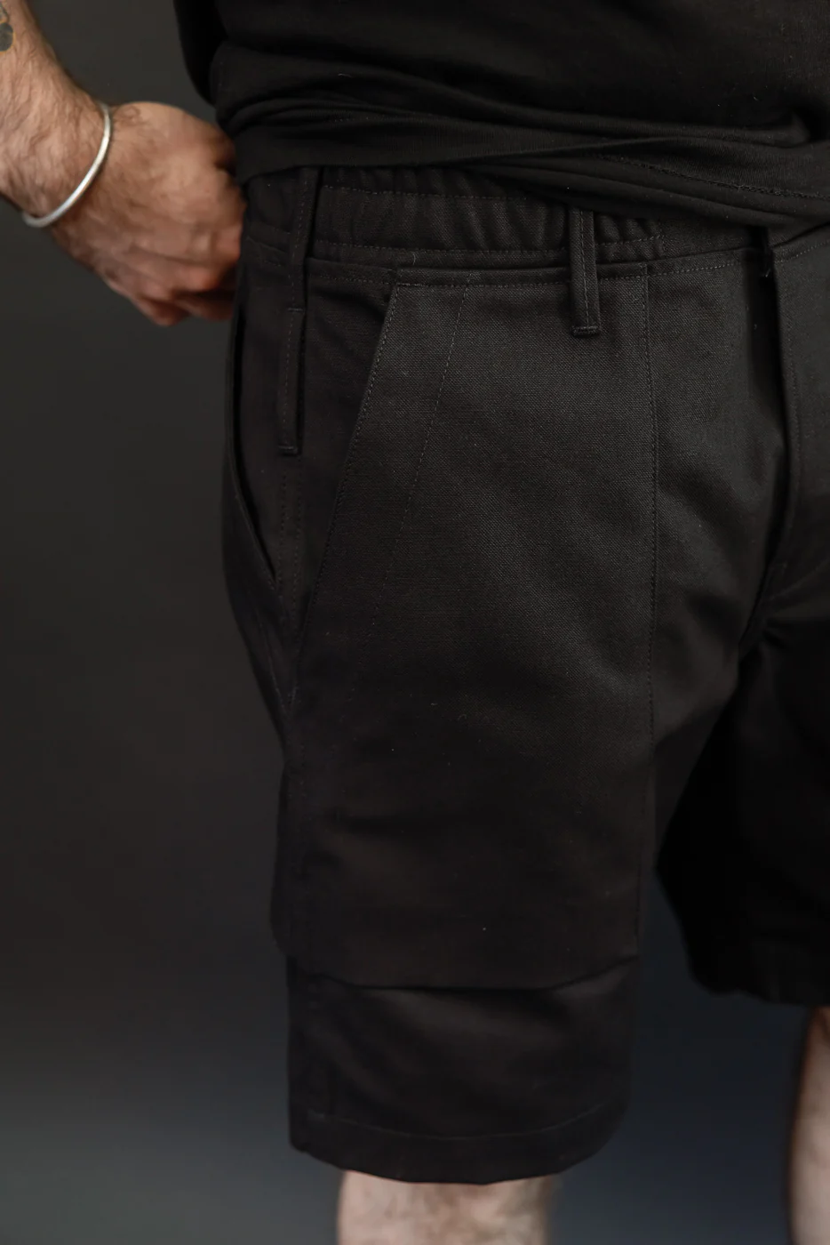 12oz Fatigue Shorts - Black Canvas - Image 16