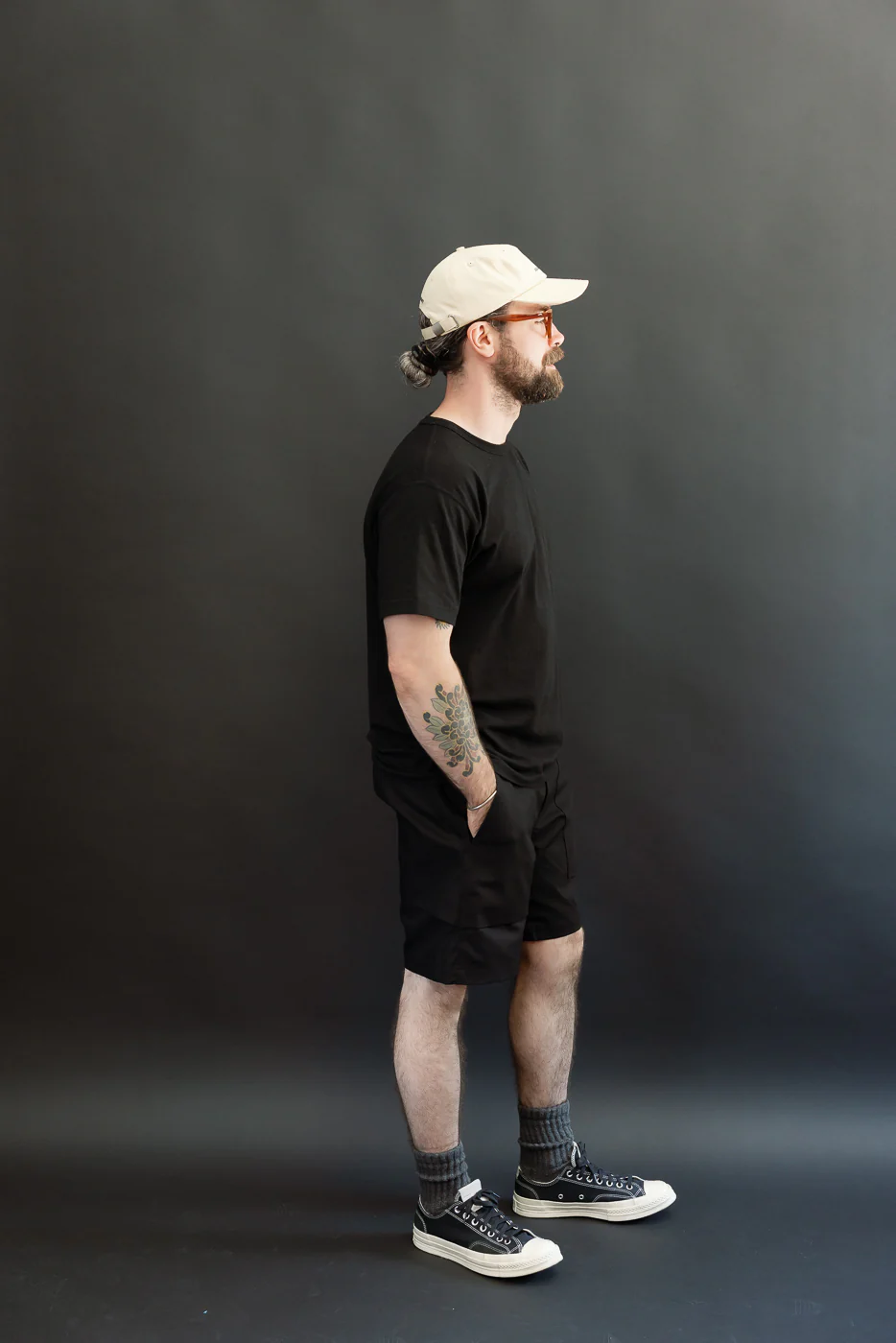 12oz Fatigue Shorts - Black Canvas - Image 7