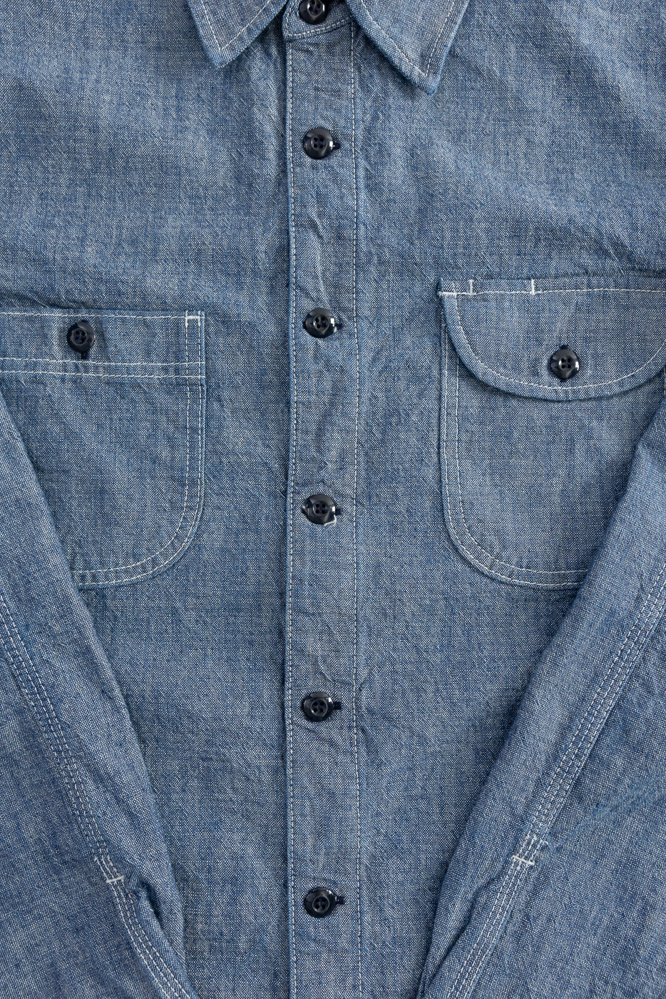 12oz Work Shirt - Rinsed Indigo Canvas - Image 3