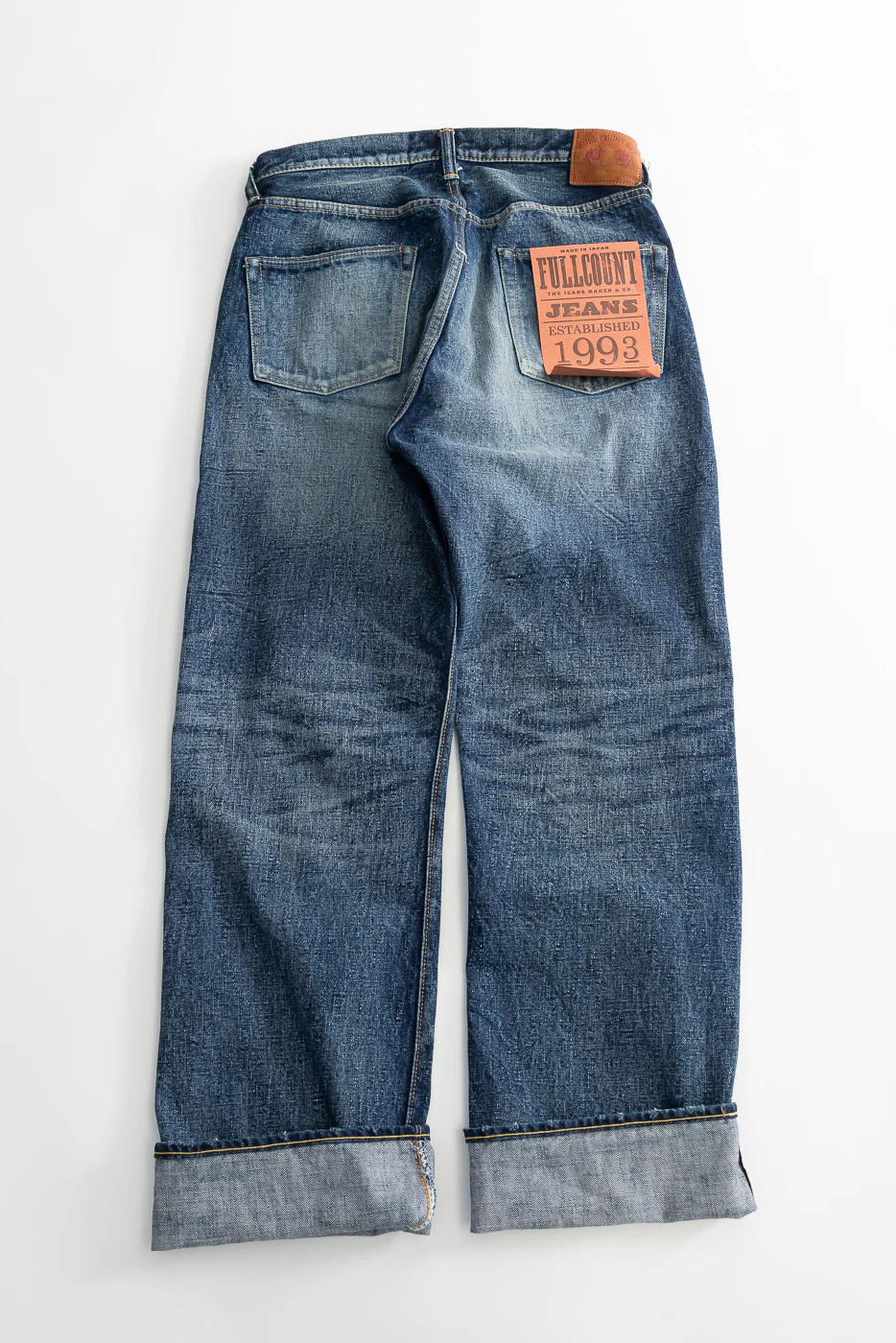 1345-0105 - "Fear of The Dark" Wide Denim - Hard Washed Indigo - Image 7