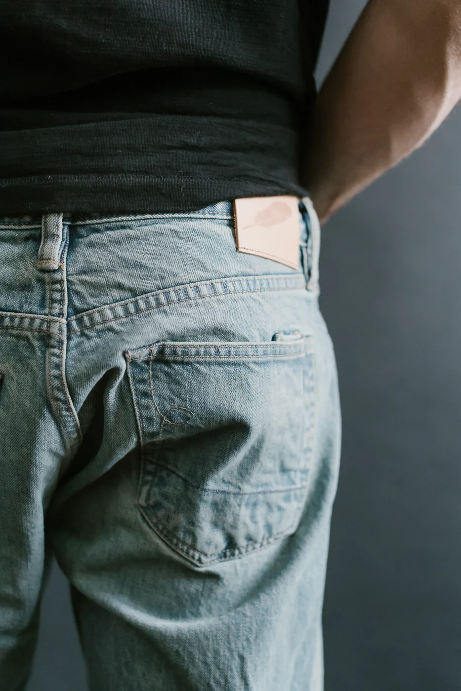 15oz - River Washed Proprietary Selvedge Stanton Pant - Light Indigo - Image 17