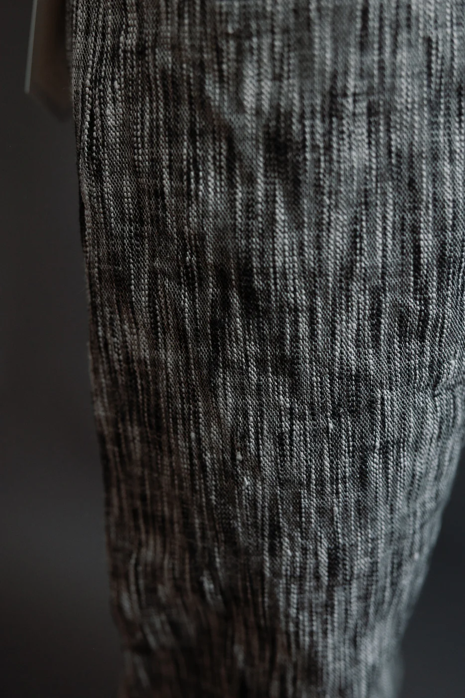 15oz Skein Dyed Slubby Black x Gray Selvedge Jeans - Slim Straight Fit - Image 20