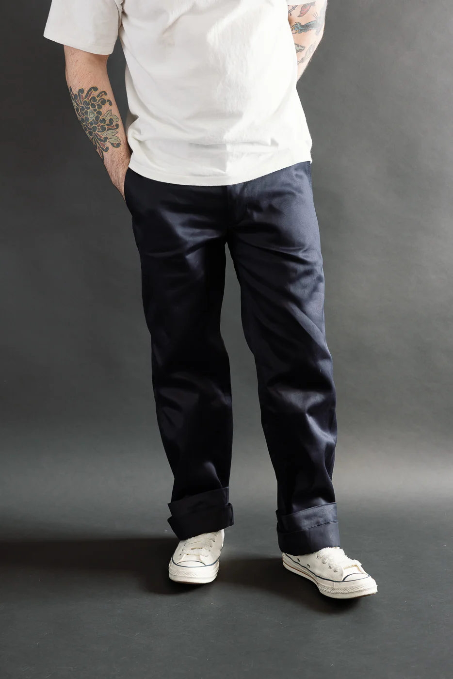 1874 - Chino Trousers - Navy - Image 16