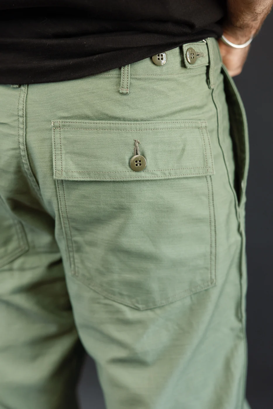 1898 - Baker Pants Reverse Sateen - Army Green - Image 19