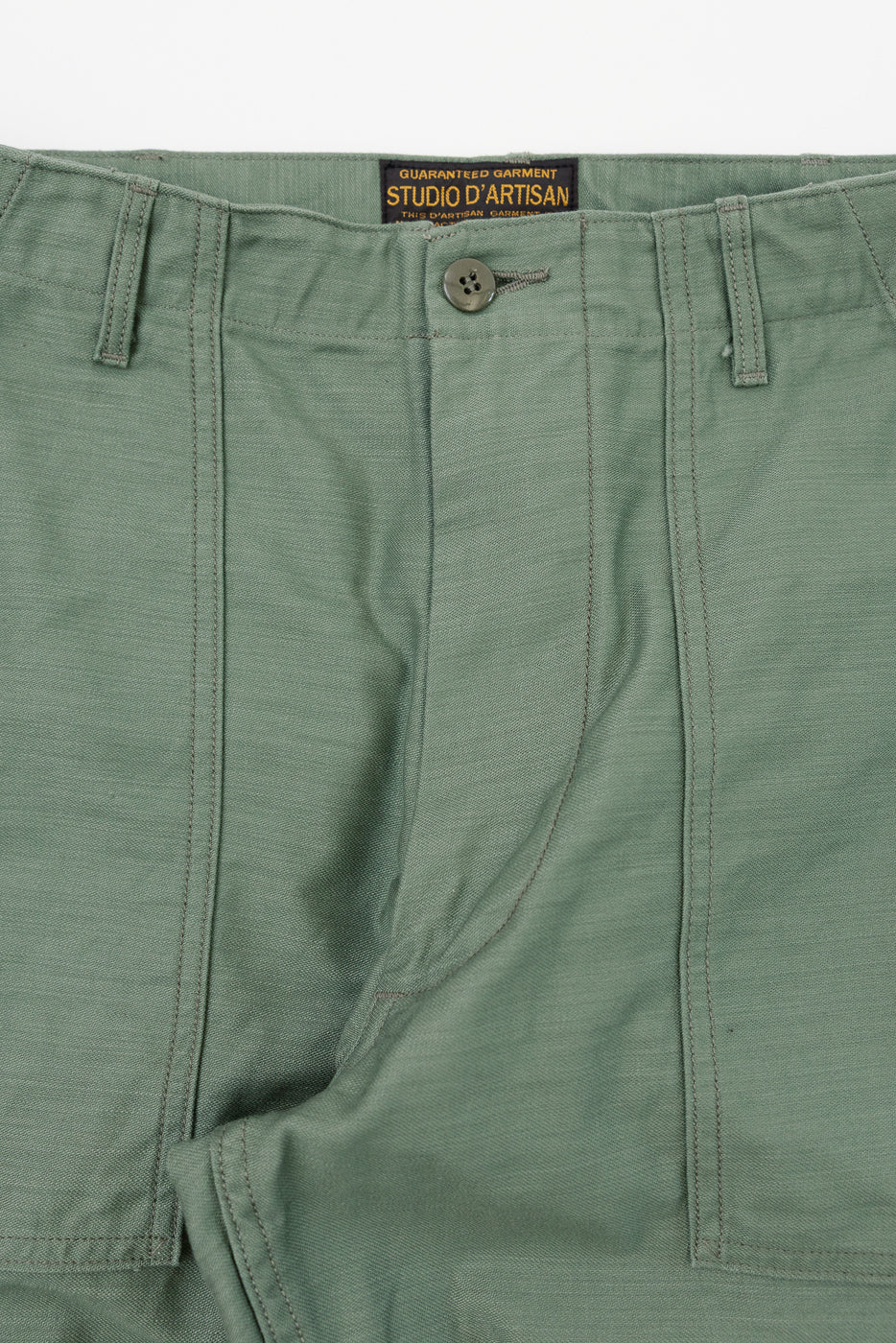 1898 - Baker Pants Reverse Sateen - Army Green - Image 3