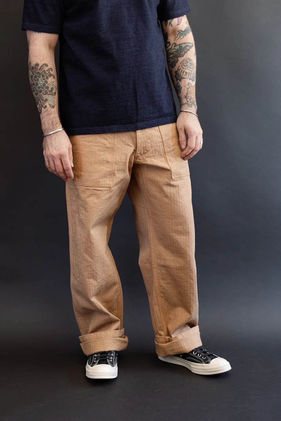 1917 - 12oz FOX Cotton Baker Pants - Brown - Image 11