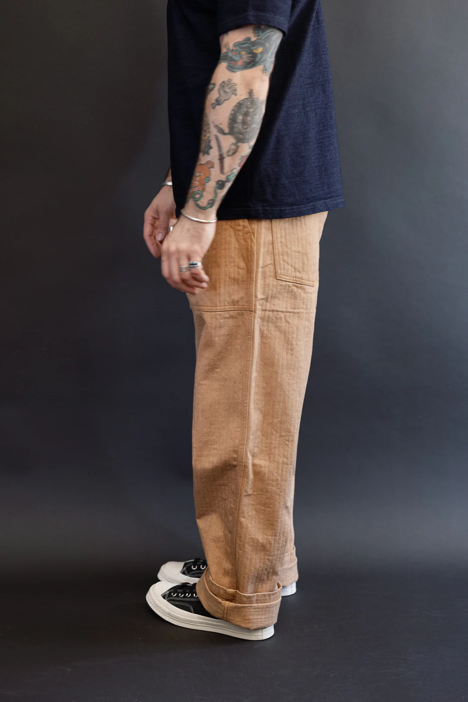 1917 - 12oz FOX Cotton Baker Pants - Brown - Image 15